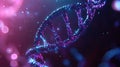 genetics animating DNA double helix Royalty Free Stock Photo