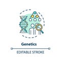 Genetics concept icon