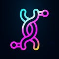 Genetics, dna structure nolan icon. Simple thin line, outline vector of bioengineering icons for ui and ux, website or mobile