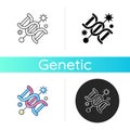 Genetics icon Royalty Free Stock Photo