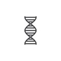 Genetics icon vector