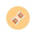 Genetics vector flat color icon Royalty Free Stock Photo