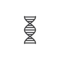 Genetics line icon