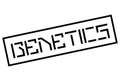 Genetics stamp typographic stamp Royalty Free Stock Photo