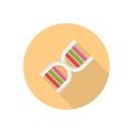 Genetics vector flat color icon Royalty Free Stock Photo