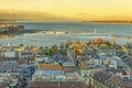 Geneva city panorama with Leman lake, Switzerland Royalty Free Stock Photo