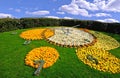 Geneva Flower Clock Royalty Free Stock Photo