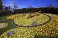 Geneva flower clock Royalty Free Stock Photo