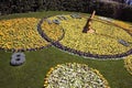 Geneva flower clock Royalty Free Stock Photo