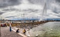 Geneva Lake Front - Jeat d'Eau II Royalty Free Stock Photo