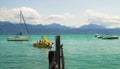 Geneva Lake in Lausanne, Switzerland. Royalty Free Stock Photo