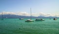 Geneva Lake in Lausanne, Switzerland. Royalty Free Stock Photo