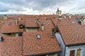 Geneva old city roofs.