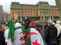 In Geneva, protest against Bouteflika`s candidacy for election in Algeria, in front of the High Commissioner for Human Rights Royalty Free Stock Photo