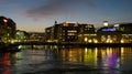 Geneva skyline at night, CH