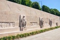 Geneva, Switzerland - July 19, 2019: The Reformation Wall, a monument to the Protestant Reformation of the Church. Depicting Royalty Free Stock Photo