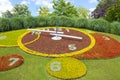 Geneva, Switzerland - June 17, 2016: Flower Clock in park Royalty Free Stock Photo