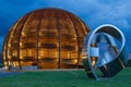 GENEVA, SWITZERLAND - JUNE 8, 2016: The Globe of Science & Innovation in CERN research center, home of Large Hadron Collider