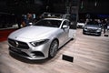 Geneva, Switzerland - March 06, 2019: Mercedes-Benz CLS 350 Coupe - Geneva International Motor Show 2019 Royalty Free Stock Photo