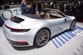 Geneva, Switzerland - March 04, 2019: Porsche 911 Carrera S Cabrio - Geneva International Motor Show 2019 Royalty Free Stock Photo