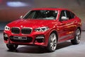 GENEVA, SWITZERLAND - March 6th, 2018: BMW X4 in BMW AG exhibition site in 88th Geneva International Motor show in Palexpo