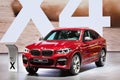 GENEVA, SWITZERLAND - March 6th, 2018: BMW X4 in BMW AG exhibition site in 88th Geneva International Motor show in Palexpo