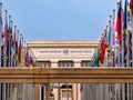 United nations palace in Geneva Royalty Free Stock Photo