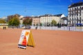 GENEVA - SWITZERLAND, 16 OCTOBER 2019: La Plaine de Plainpalais.