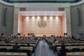 GENEVA, SWITZERLAND - SEPTEMBER 15 - Hall of plenary sessions. Royalty Free Stock Photo