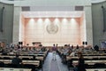 GENEVA, SWITZERLAND - SEPTEMBER 15 - Hall of plenary sessions. Royalty Free Stock Photo