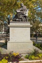 A statue of Jean-Jacques Rousseau in Geneva, Switzerland