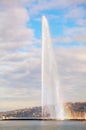 Geneva Water Fountain (Jet d'Eau) Royalty Free Stock Photo