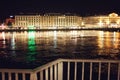 Geneve and Rhone at night