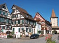 Beautiful wooden frame houses in Gengenbach, Germany