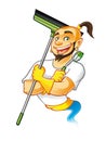 Genie Cleaner Male Royalty Free Stock Photo