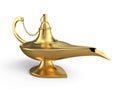 Genie lamp Royalty Free Stock Photo