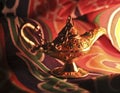 Genie Lamp Royalty Free Stock Photo