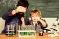 Genius minds. Signs your child could be gifted. Genius toddler private lesson. Genius kid. Teacher child test tubes