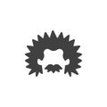 Genius scientist vector icon