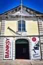 `Genius or Vandal` exhibition of works by the artist `Banksy` at the Cordoaria Nacional. Lisbon, Portugal