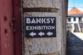 `Genius or Vandal` exhibition of works by the artist `Banksy` at the Cordoaria Nacional. Lisbon, Portugal