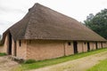 Side view on big barn, Domein Bokrijk, Genk, Belgium