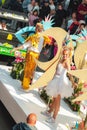 Genk, Belgium - May 1st 2019: Participants of annual O-parade, passing through Grotestraat.