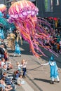 Genk, Belgium - May 1st 2019: Participants of annual O-parade
