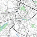 Genk map. Royalty Free Stock Photo