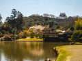 Genkyu-en garden at Hikone, Japan 1 Royalty Free Stock Photo