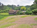 Genkyuen Garden in Hikone, Japan. Royalty Free Stock Photo