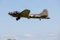 B-17 Flying Fortress taking off Royalty Free Stock Photo