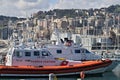 Genoa. Coast Guard boats Royalty Free Stock Photo