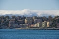 Genoa coastal houses cityscape panorama Royalty Free Stock Photo
